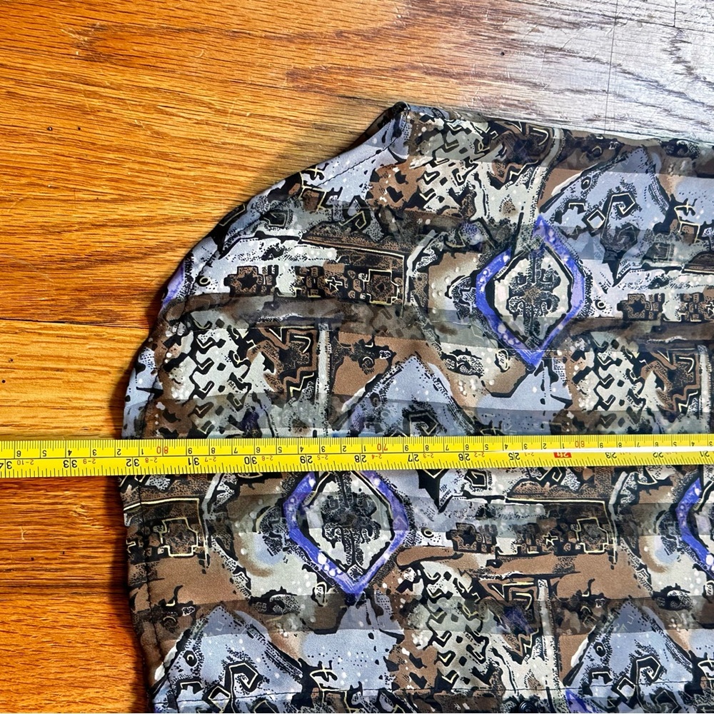 Vintage An Na Fashion Blouse Tunic Shirt Geometric Womens Size 1X - Picture 3 of 5